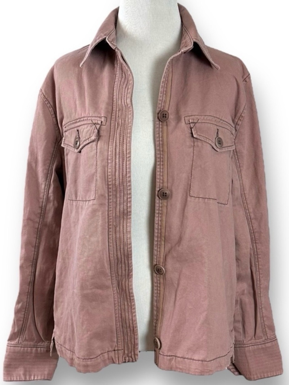 Y2K Abercrombie & Fitch Grunge Utility Shacket Jacket Small Ash Plum Bella Swan